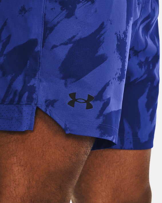 Men's UA Vanish Woven 6" Printed Shorts in Blue image number 3